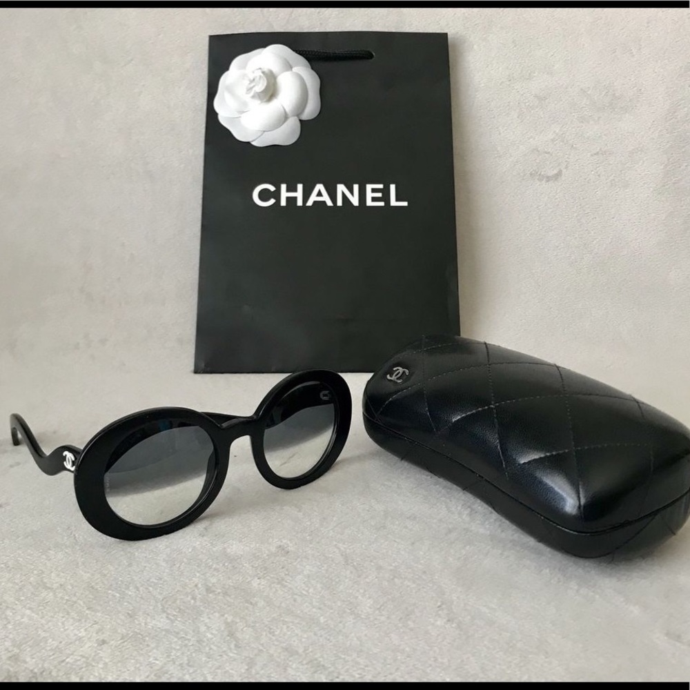 *ISO* Chanel 5018 half tint sunglasses